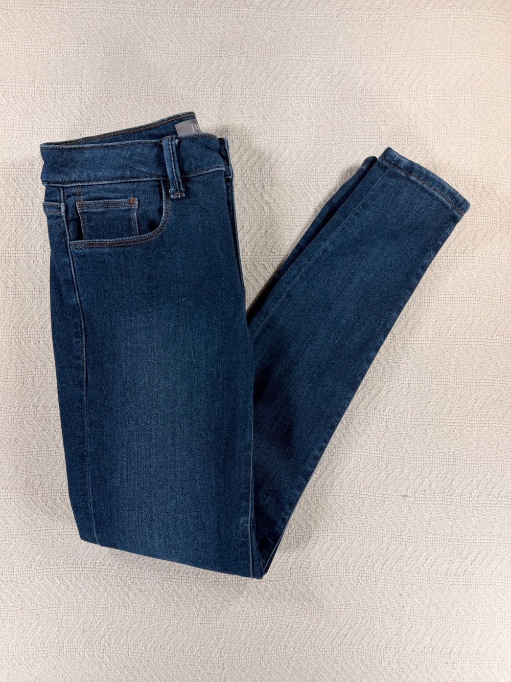 Just USA High Rise Dark Wash Skinny Jeans Minimalist Everyday Denim Size 26